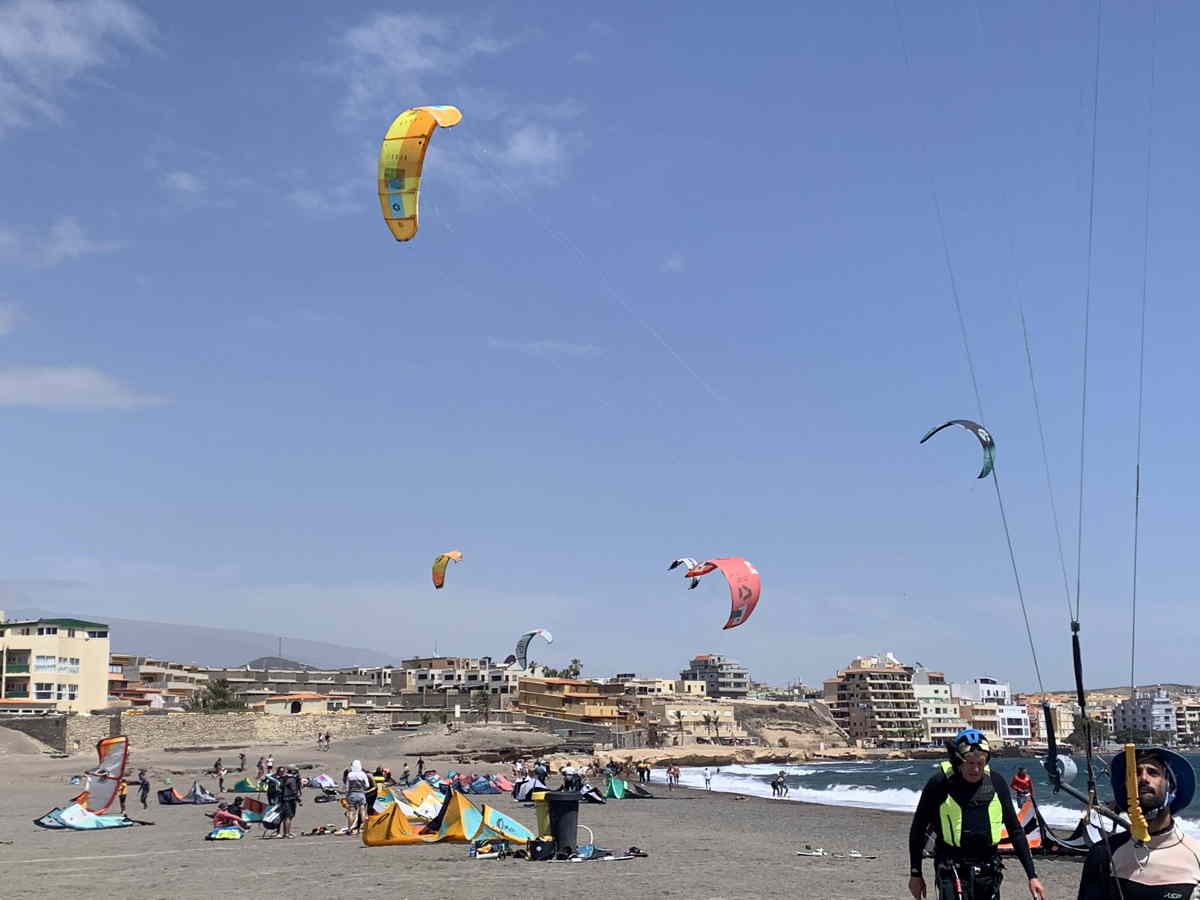 Beach Day! Watching windsurfers and kiteboarders!