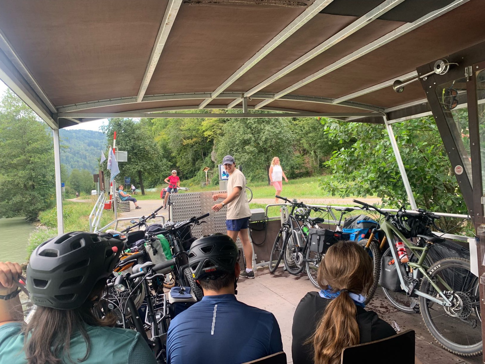Four ferries in one day as we crisscross the Danube!