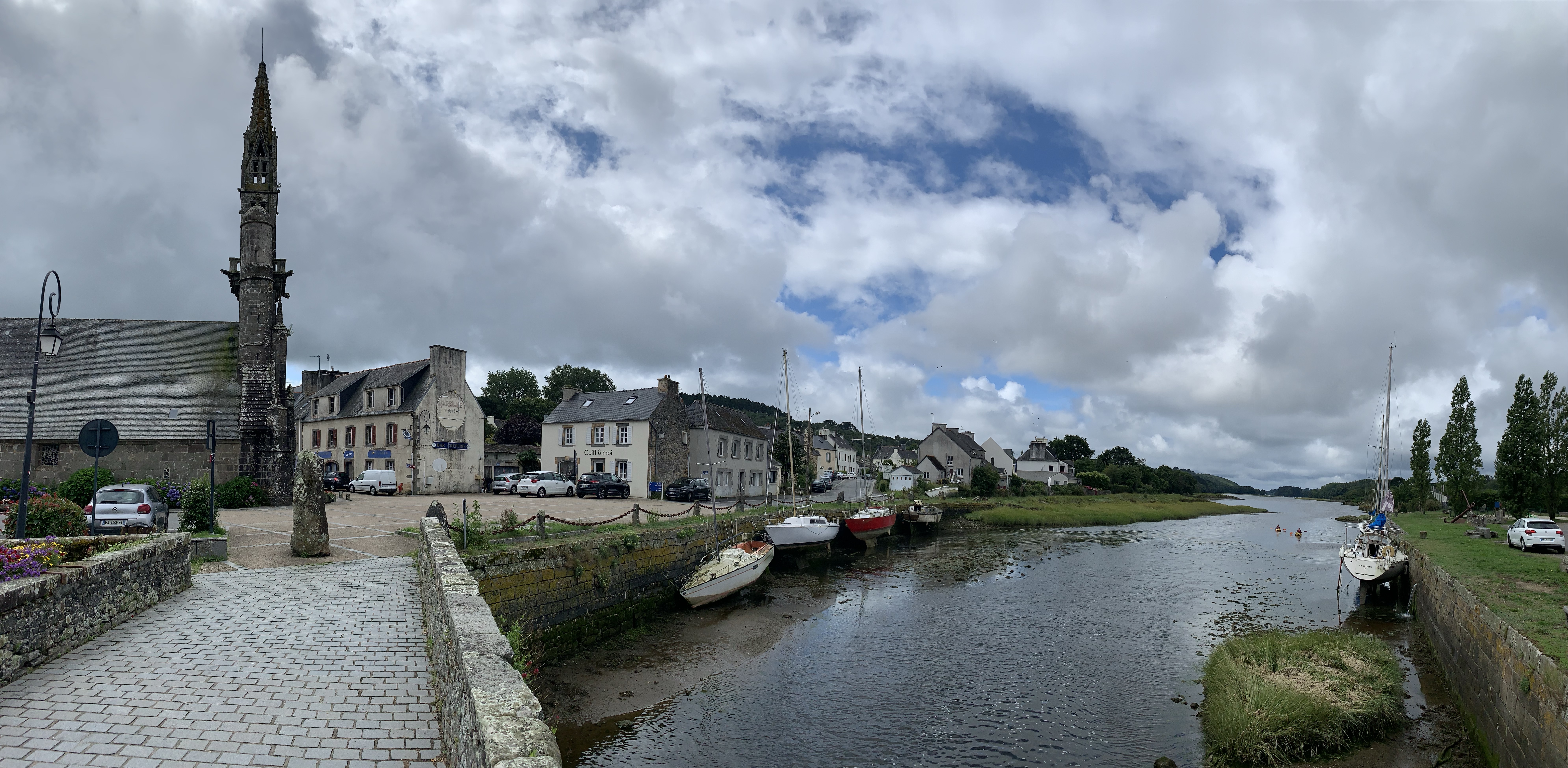 Brest to Douarnenez: 55 miles of hilly with sun!