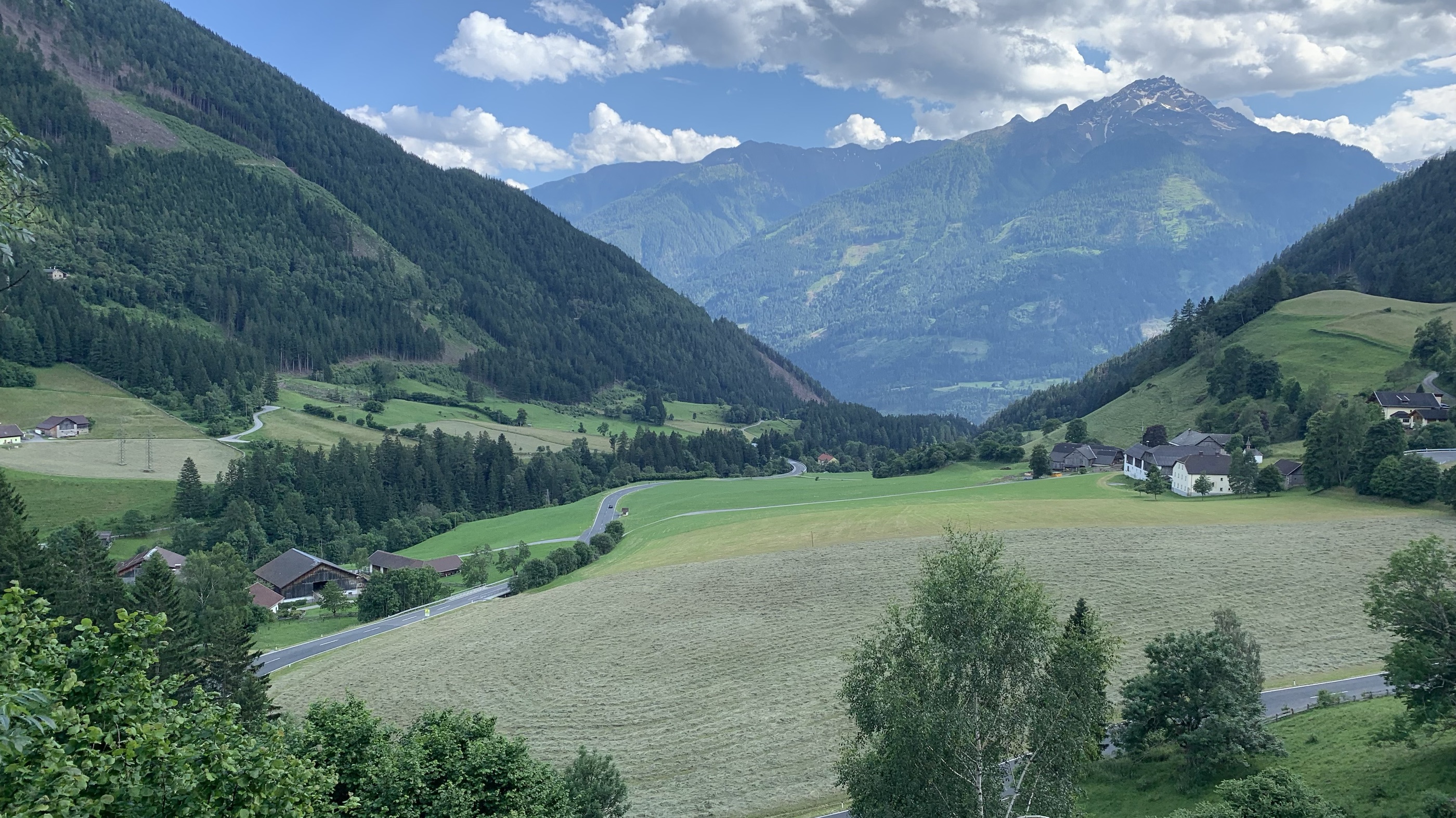 About to cross the Alps